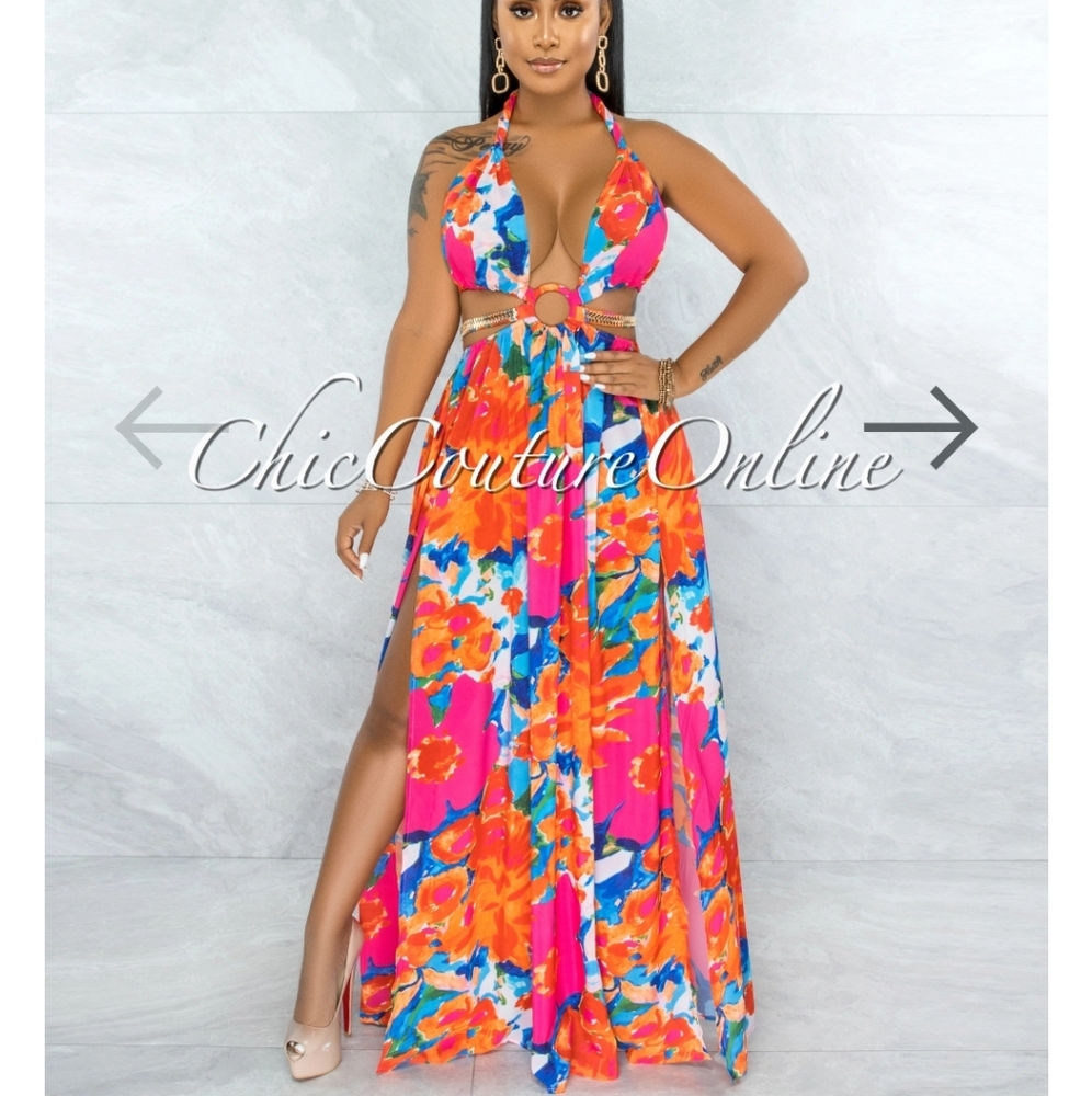 Maxi detailed dress